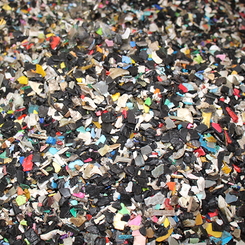 分選出的干凈塑料