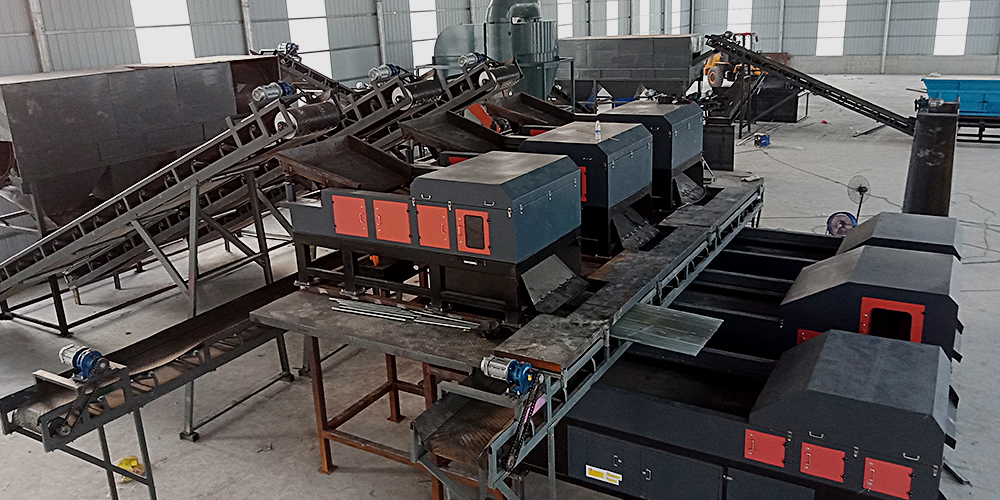 廣西客戶廢鋼分選項(xiàng)目現(xiàn)場