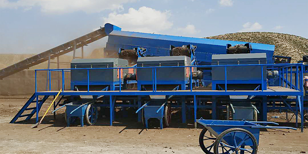 甘肅某再生資源公司分選現(xiàn)場